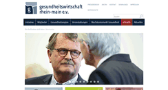 Desktop Screenshot of gesundheitswirtschaft-rhein-main.de